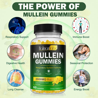 Nyloriaine Mullein Gummies – Lung Support & Immune Boost (60pcs)