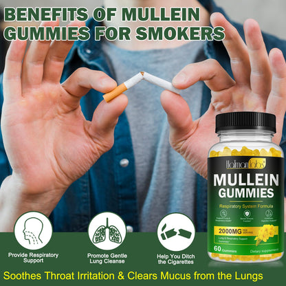 Nyloriaine Mullein Gummies – Lung Support & Immune Boost (60pcs)