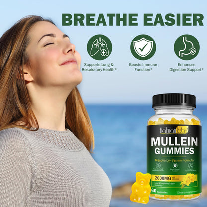 Nyloriaine Mullein Gummies – Lung Support & Immune Boost (60pcs)