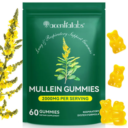 Nyloriaine Mullein Gummies for Lungs – Mullein Extract & Immune Support