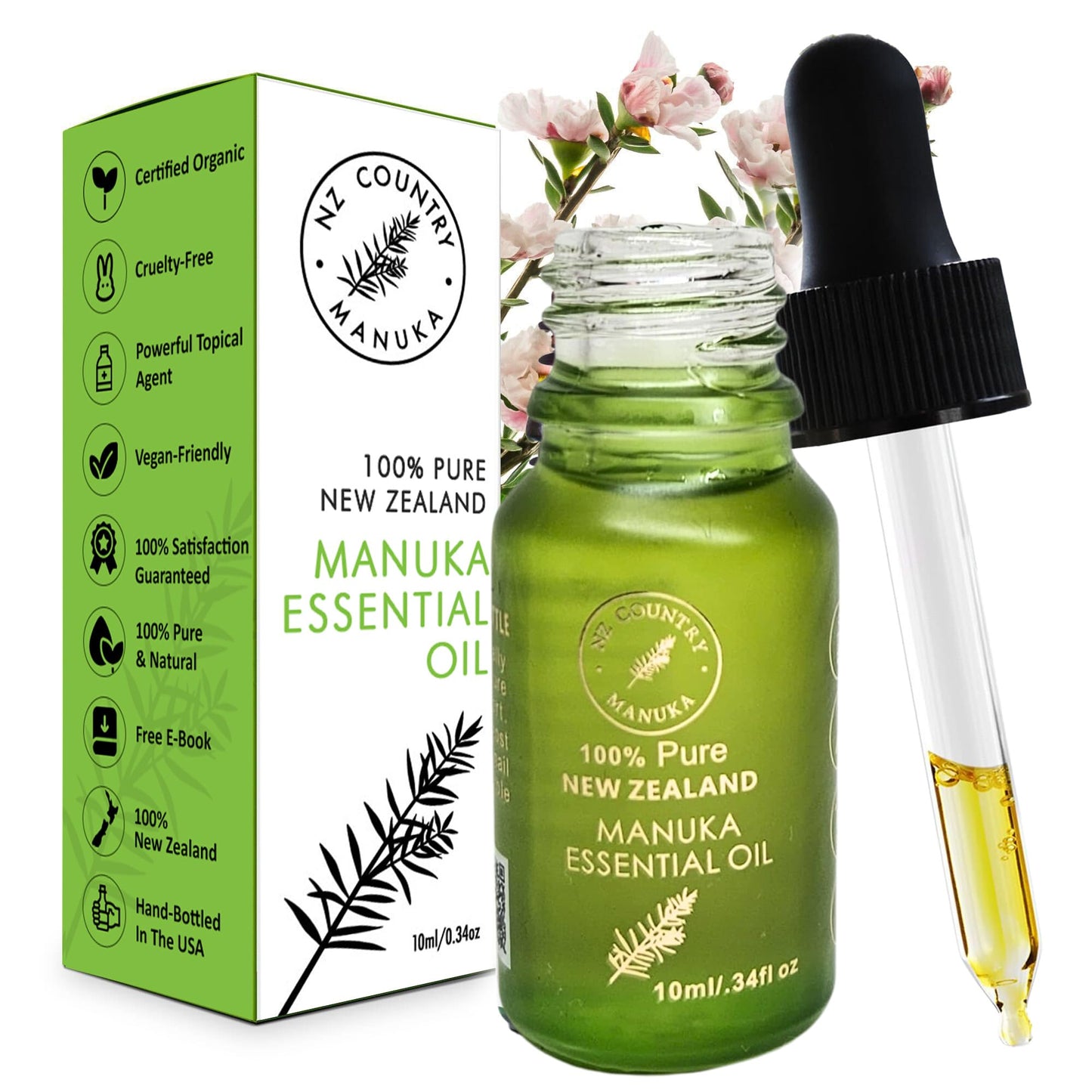 100% Pure NZ Manuka Oil | Organic Essential Oil | 35x Stronger Than Tea Tree