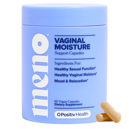 O Positiv MENO Vaginal Moisture Support Capsules – Hormone-Free, Mood & Relaxation, 30 Servings