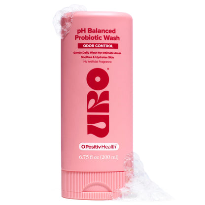 O Positiv URO pH Balanced Probiotic Wash – Odor Control, pH Balance & Gentle Intimate Care (6.75 oz)