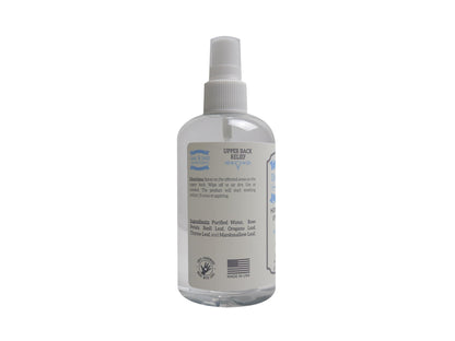 OAK & SAGE Homeopathic Upper Back Relief - Unscented, 8oz, 100% Herbs, No Alcohol, No Chemicals