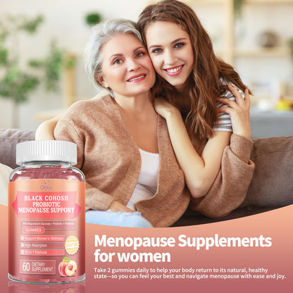OALSE Menopause Gummies for Women – Peach Flavor, 60 Count