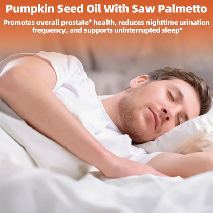 OALSE Pumpkin Seed Oil Gummies with Saw Palmetto – 3500mg per Serving, Vegan, 60 Count