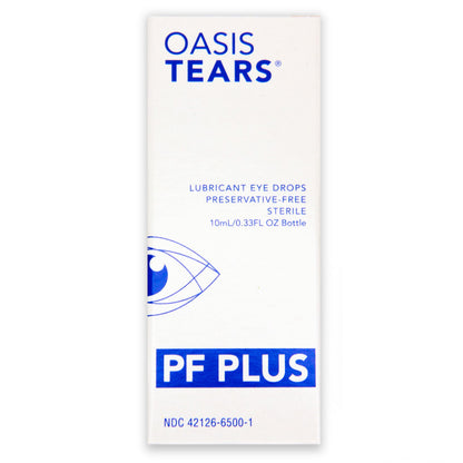 Oasis Tears OT6500 PF Plus Preservative-Free Lubricant Eye Drops – 0.34 fl oz