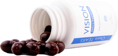Oasis TEARS VISION ON3010 – Eye Health Dietary Supplement with Maqui Berry, Astaxanthin, Zeaxanthin, Lutein & DHA | 30 Softgels