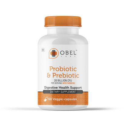 obel Probiotic & Prebiotic Digestive Health – Turmeric, 20 Billion CFU
