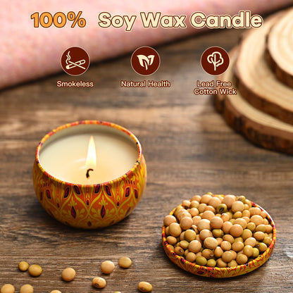 Obisesio 12-Pack Scented Soy Candles | Aromatherapy Gift