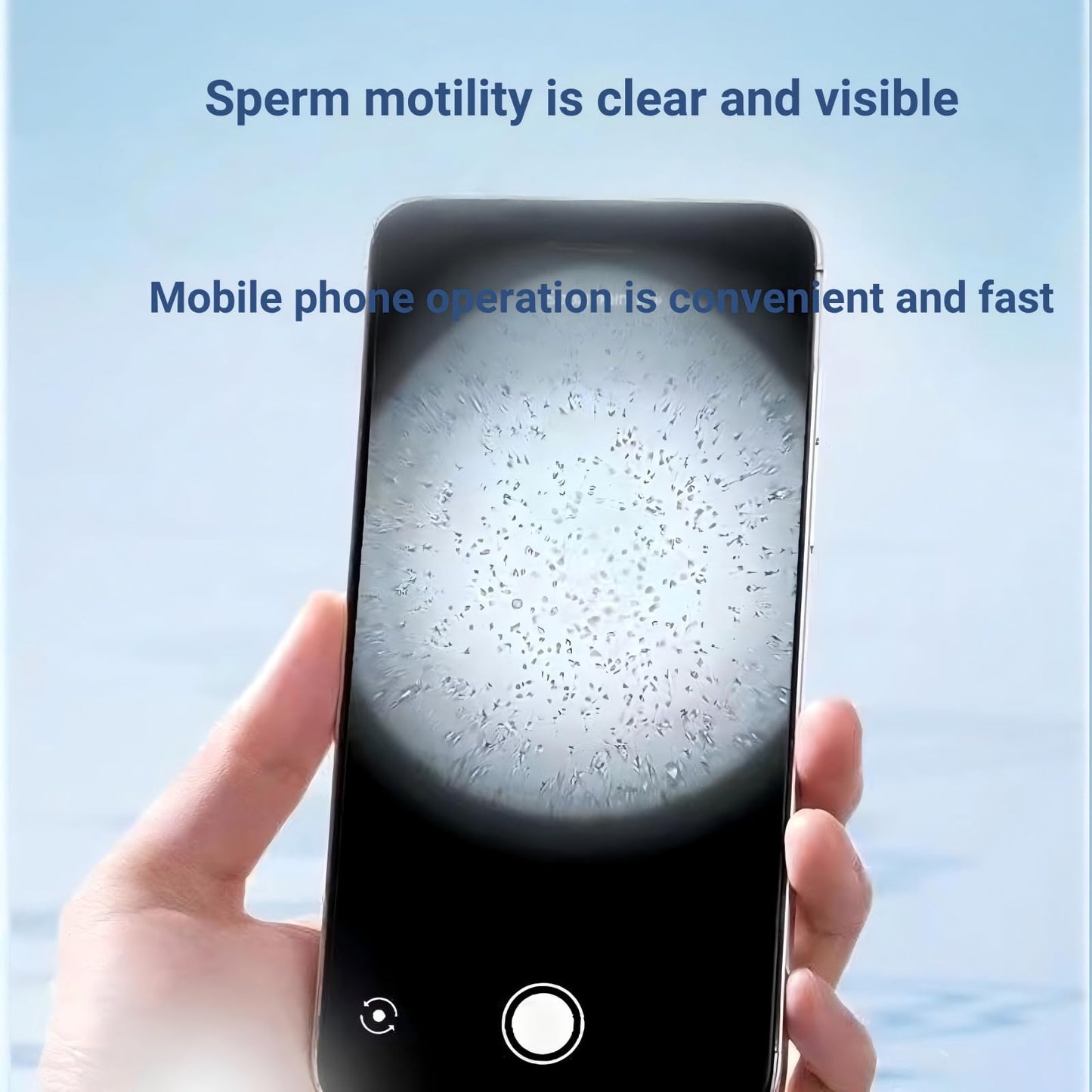 Sperm Fertility Microscope Home Sperm Test with Smartphone Motility Viewer