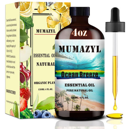 Ocean Breeze Essential Oil – 4 Fl Oz (120 mL) for Diffusers & DIY Crafts