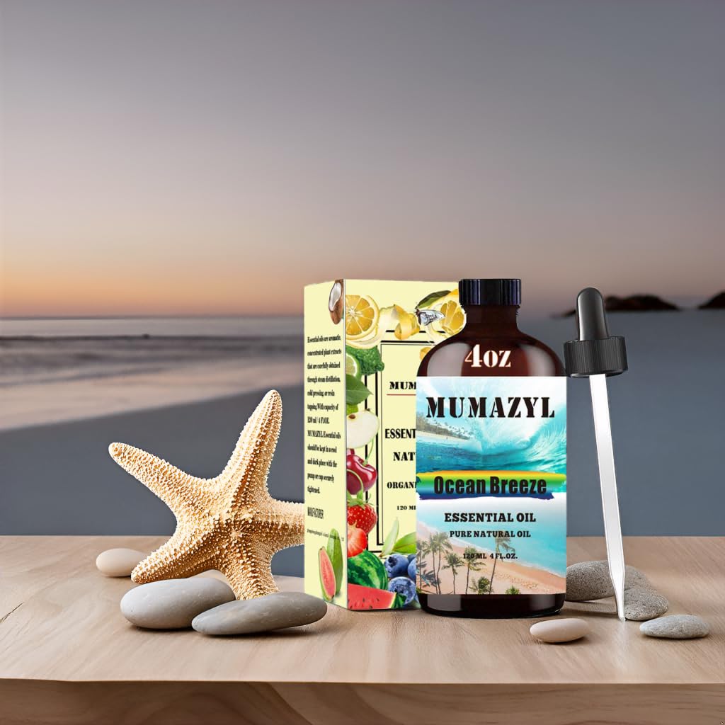Ocean Breeze Essential Oil – 4 Fl Oz (120 mL) for Diffusers & DIY Crafts