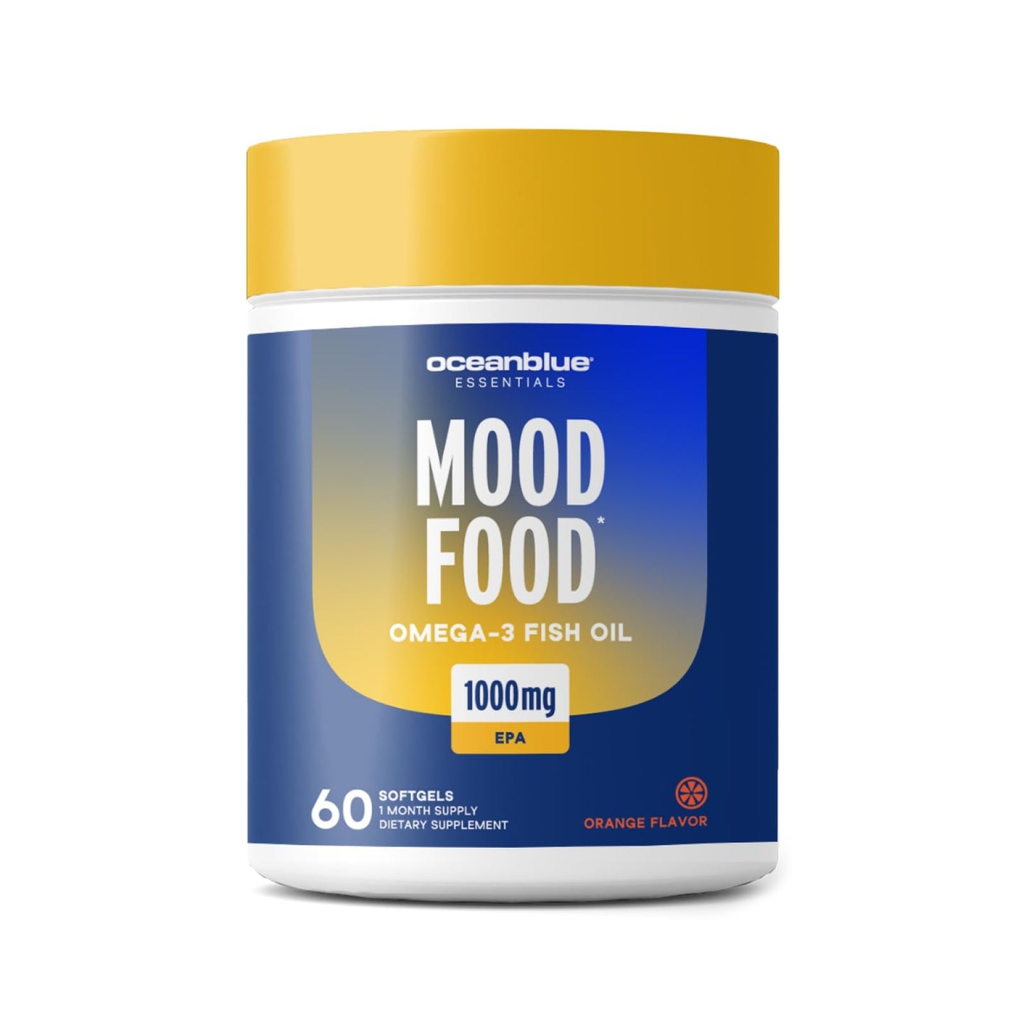 Oceanblue Essentials Mood Food Omega-3 | Triple Strength 1000mg EPA Burpless Mini Softgels