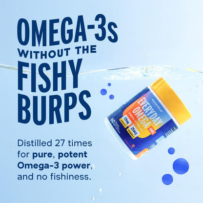 Oceanblue Essentials Mood Food Omega-3 | Triple Strength 1000mg EPA Burpless Mini Softgels
