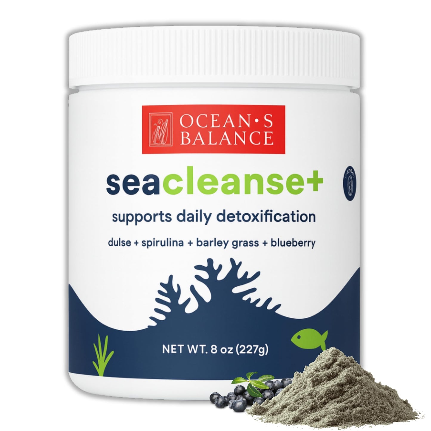 Ocean's Balance Seacleanse+ Daily Detox Powder – Gut Health & Immune Support | 8oz