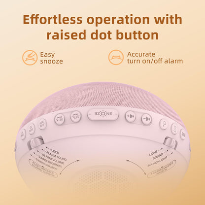 Odokee Sunrise Alarm Clock White Noise Machine – Dimmable Wake Light & Bluetooth Speaker