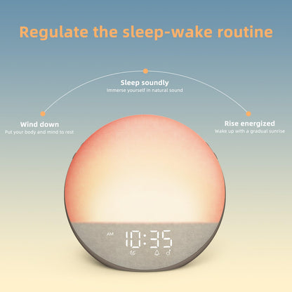 Odokee Sunrise Alarm Clock – Natural Wake Up Light, Bluetooth Speaker & 25 Sleep Sounds