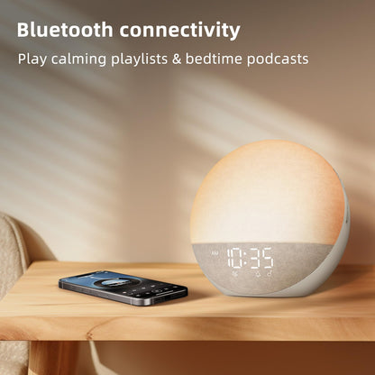 Odokee Sunrise Alarm Clock with White Noise – Natural Wake-Up Light & Bluetooth Speaker