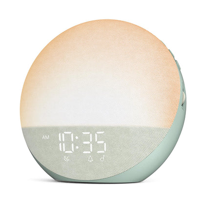 Odokee Sunrise Alarm Clock White Noise Machine – Sage Green | Natural Wake Light & Bluetooth Speaker
