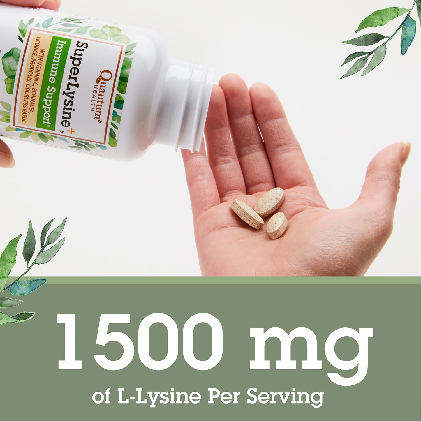 Quantum Health SuperLysine+ Advanced Formula – Immune Support (180 Tablets)
