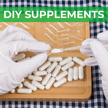 Angtai JN Size 4 Empty Capsules – 100 Count Clear Vegan Pill Caps