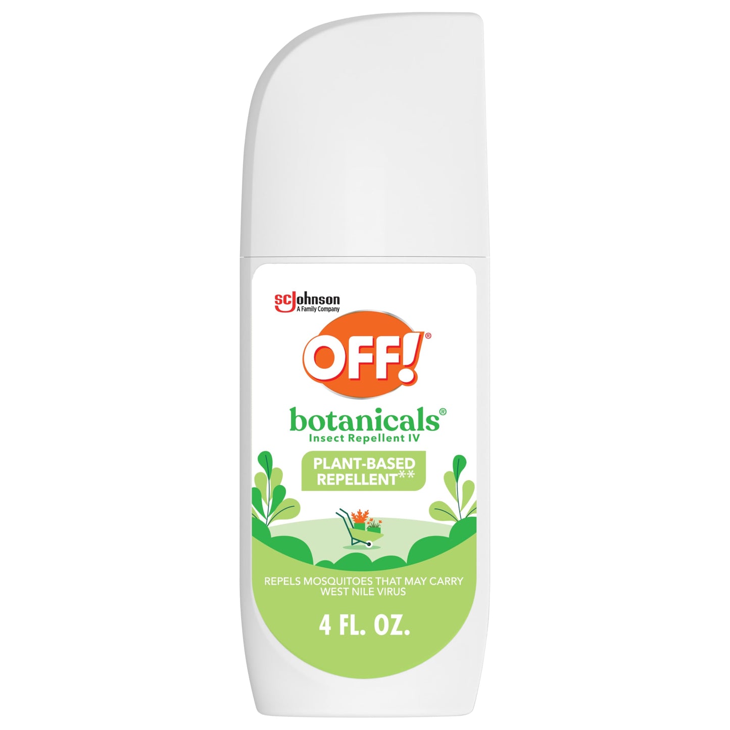 OFF! Botanicals Insect Repellent, 4 oz – Natural Bug Spray for Mosquitoes & No-See-Ums