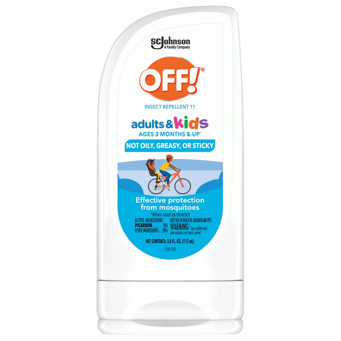 OFF! Insect Repellent Lotion for Adults & Kids – Fragrance-Free, Picaridin, 3.8 oz