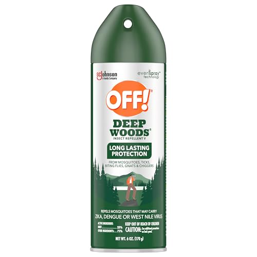 OFF! Deep Woods Insect Repellent Aerosol — Long-Lasting Mosquito & Tick Protection (6 oz)