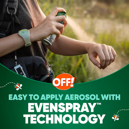 OFF! Deep Woods Insect Repellent Aerosol — Long-Lasting Mosquito, Tick & Insect Protection, 9 oz