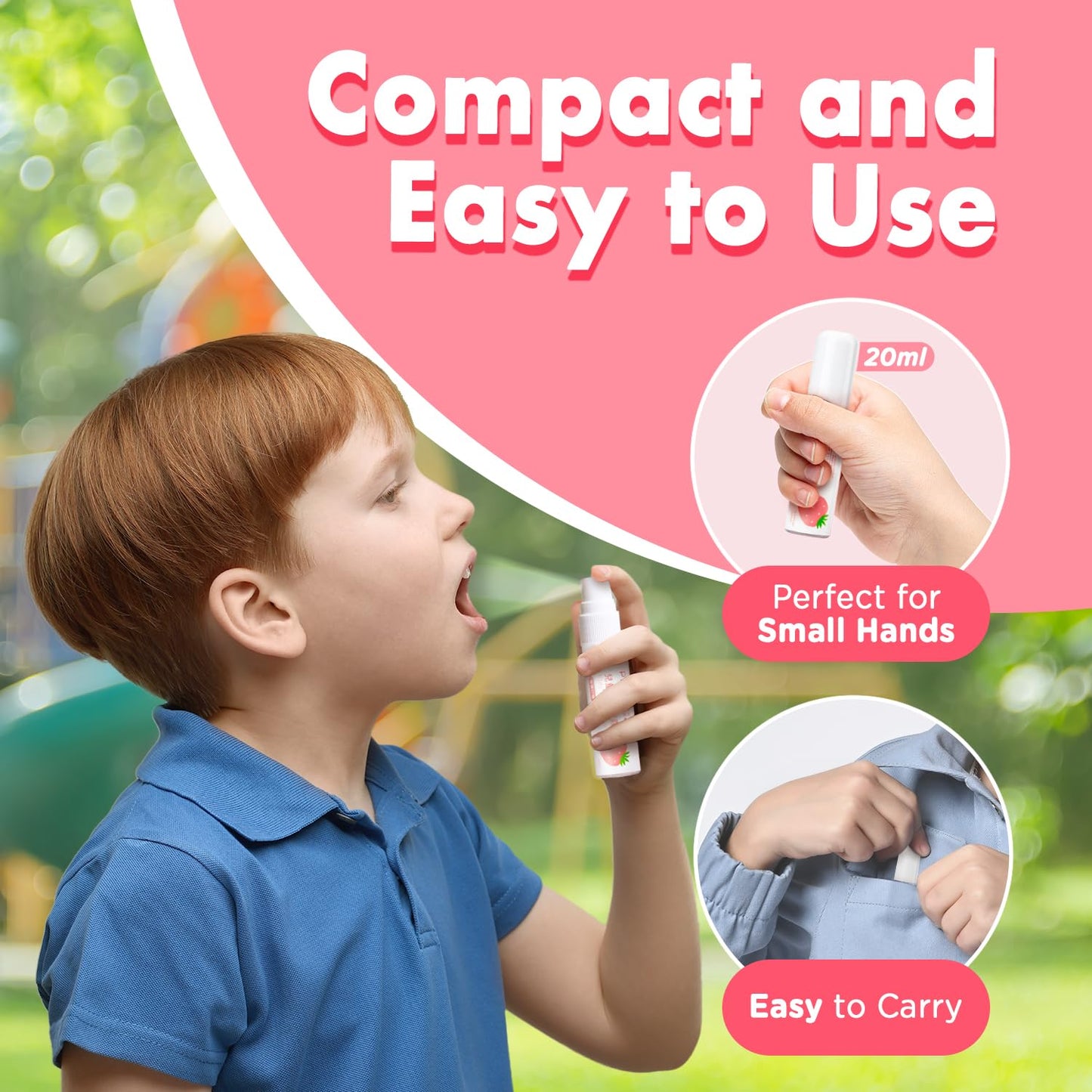 oh care Kids Mouth Spray - Fluoride Free Cavity Protection | P113+
