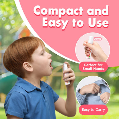 oh care Mouth Spray for Kids – Strawberry, Fluoride Free, Cavity Protection | Ages 0-12