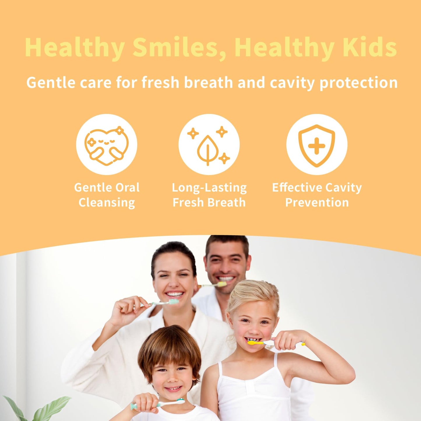 OH CARE Kids Mouth Spray – Fluoride Free Oral Care with P113+ Antibacterial Peptide (Citrus)
