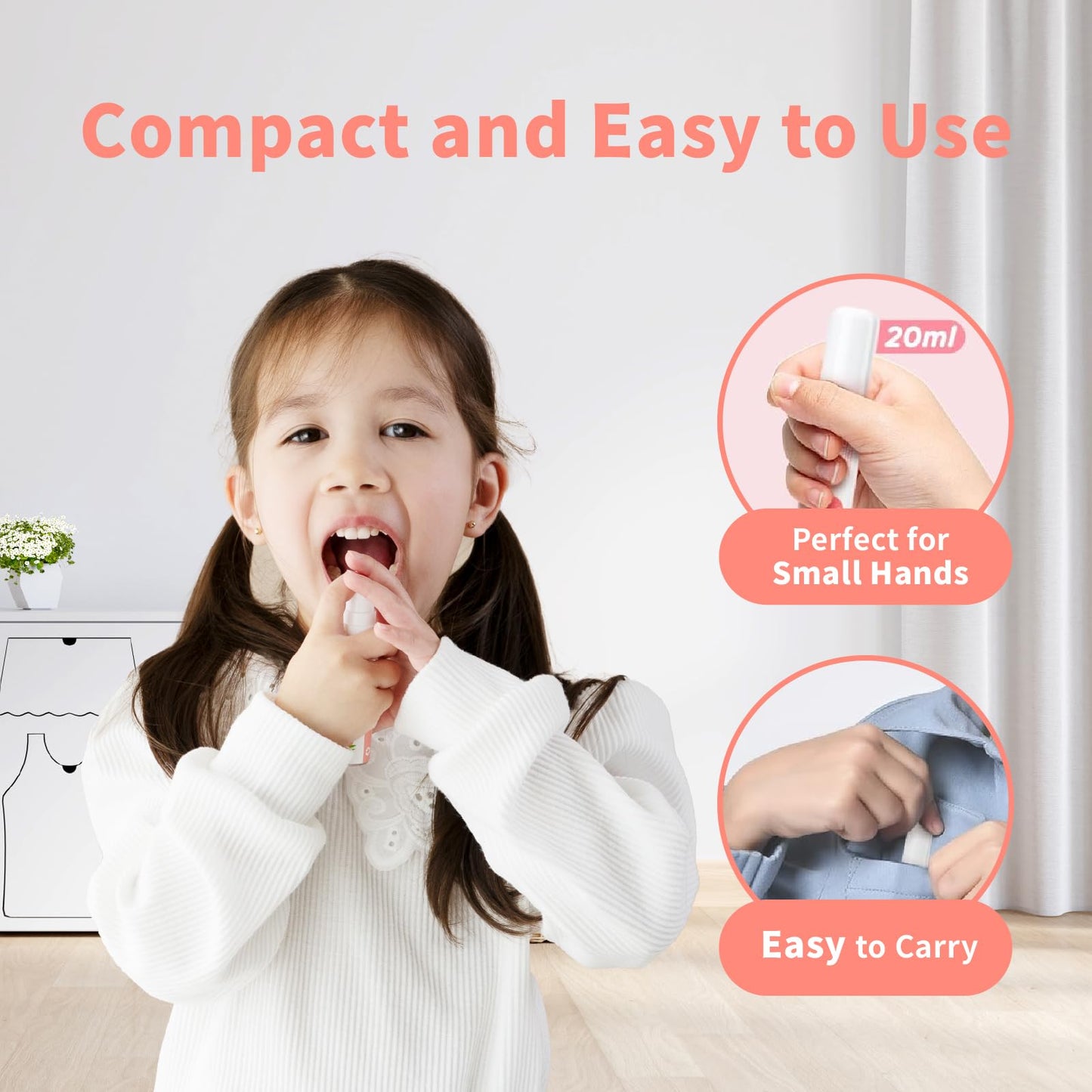 oh care Mouth Spray for Kids – Fluoride-Free Cavity Protection (Watermelon) | P113+ Antibacterial Peptide