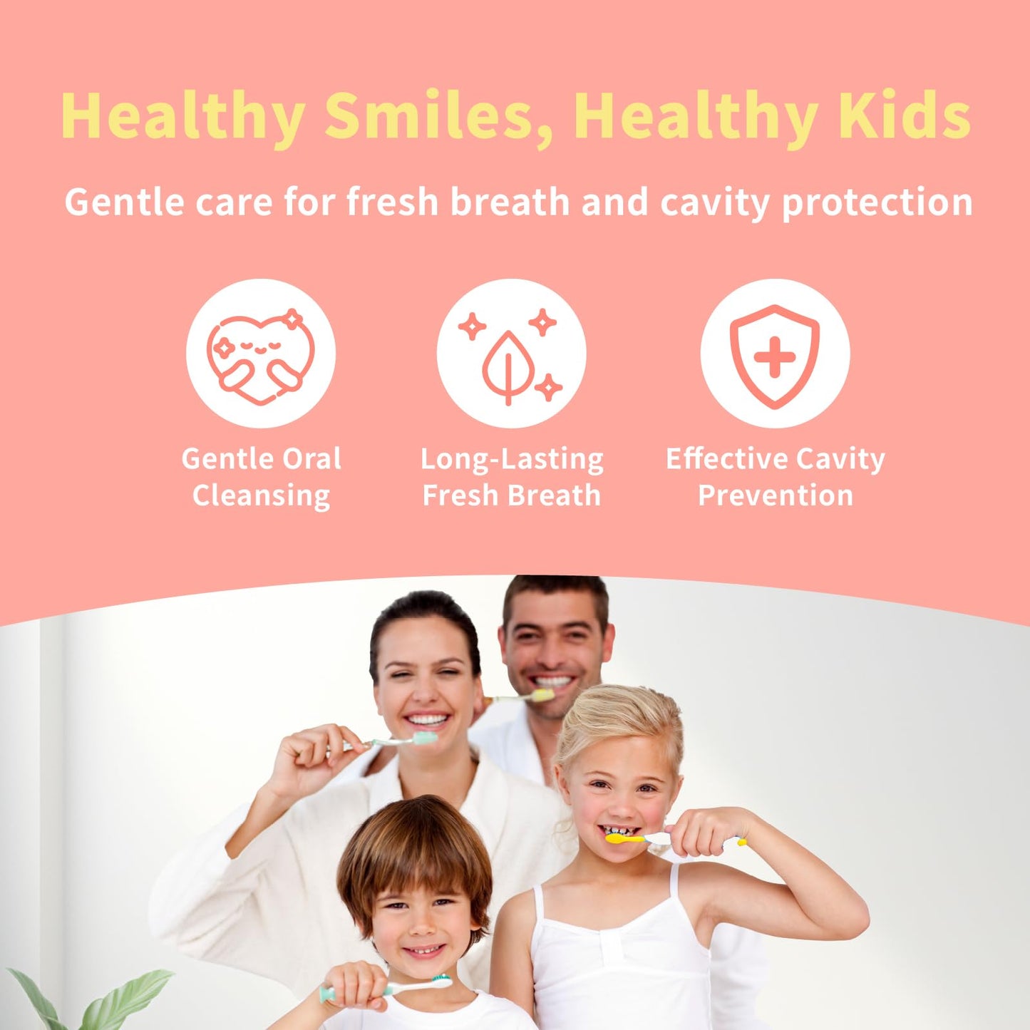 oh care Mouth Spray for Kids – Fluoride-Free Cavity Protection (Watermelon) | P113+ Antibacterial Peptide