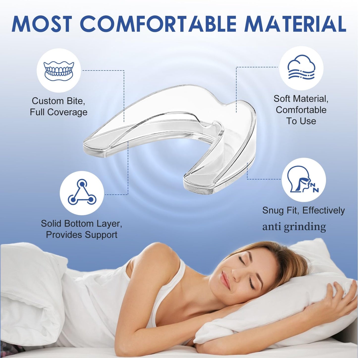 OHALEEP Anti Grinding Mouth Guard for Night Teeth Clenching