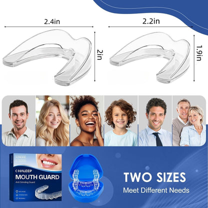 OHALEEP Anti Grinding Mouth Guard for Clenching Teeth at Night, Teeth Grinding Mouthguards for Sleeping, Mouth Guard for Grinding Teeth at Night, Night Guards for Teeth Grinding for Adults