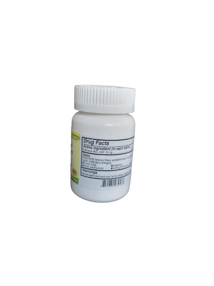 Ohm 24-Hour Cetirizine HCl 10 mg Tablets – 300 Count, All-Day Allergy Relief