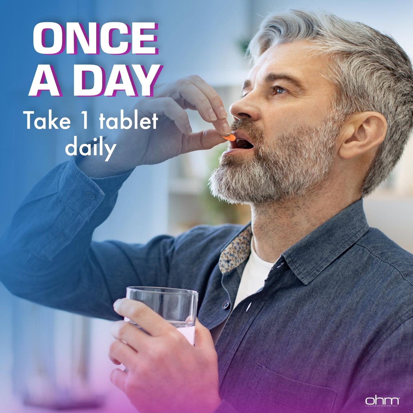 Ohm Omeprazole 20mg – 14-Tablet Delayed-Release Acid Reducer for 24-Hour Heartburn Relief