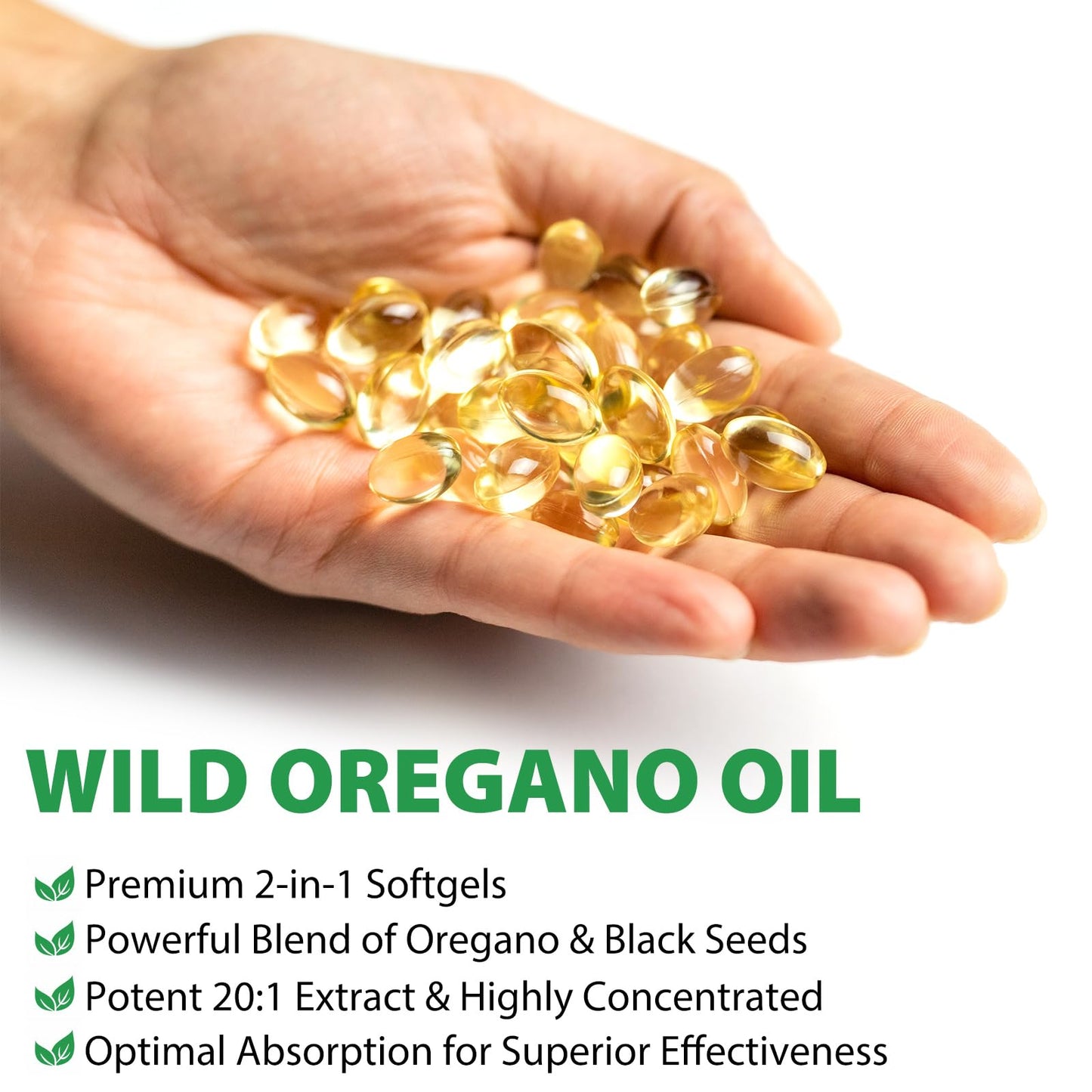 Oil of Oregano + Black Seed Oil Softgels (60 Count) – Immune Support & Antioxidant