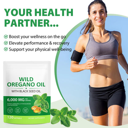 Oil of Oregano Softgel with Black Seed Oil – Immune Support