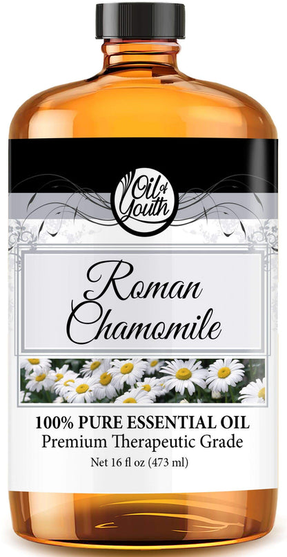 Oil of Youth 16oz Roman Chamomile Essential Oil – Pure Therapeutic Grade