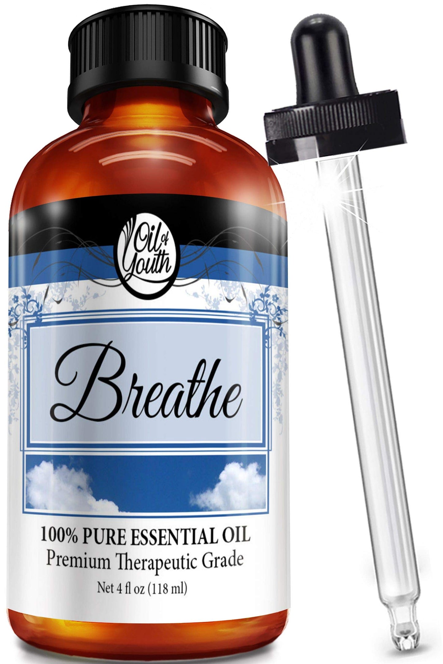 Oil of Youth Breathe Blend Essential Oil 4 oz – Therapeutic Grade, Pure & Natural
