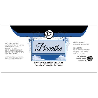 Oil of Youth Breathe Blend Essential Oil 4 oz – Therapeutic Grade, Pure & Natural