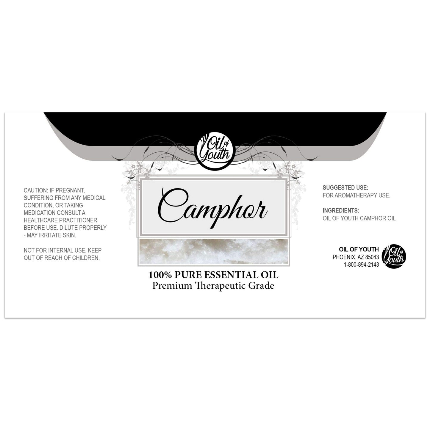 Oil of Youth Camphor Essential Oil 8 oz | Aromatherapy & Diffuser Oil
