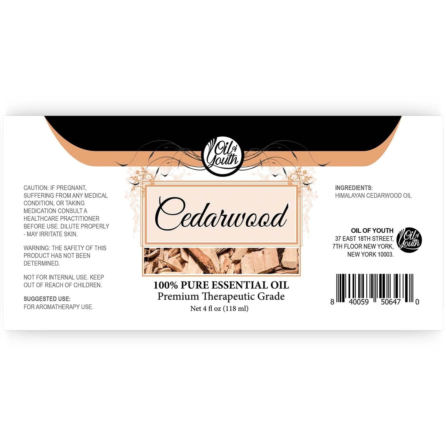 Oil of Youth Cedarwood Essential Oil 4oz | Premium Cedarwood Oil