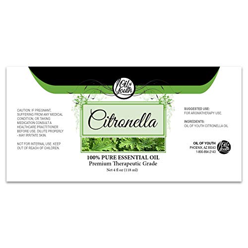 Oil of Youth Citronella Essential Oil 4 oz – Therapeutic Grade