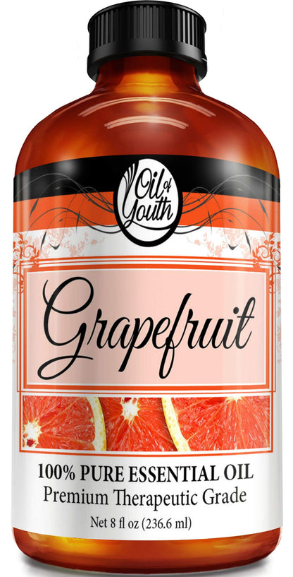 Oil of Youth Grapefruit Essential Oil 8oz Bulk - Pure Aromatherapy
