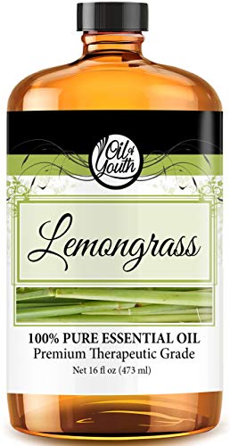 Oil of Youth Lemongrass Essential Oil – 16oz Therapeutic Grade for Aromatherapy