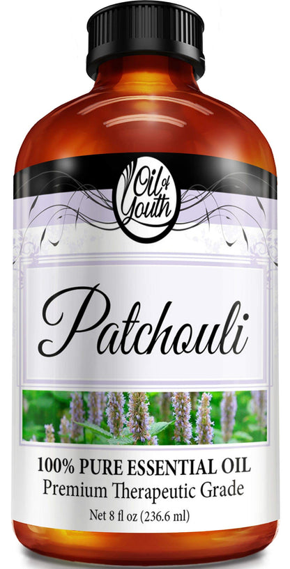 Oil of Youth Patchouli Essential Oil - 8 fl oz for Aromatherapy